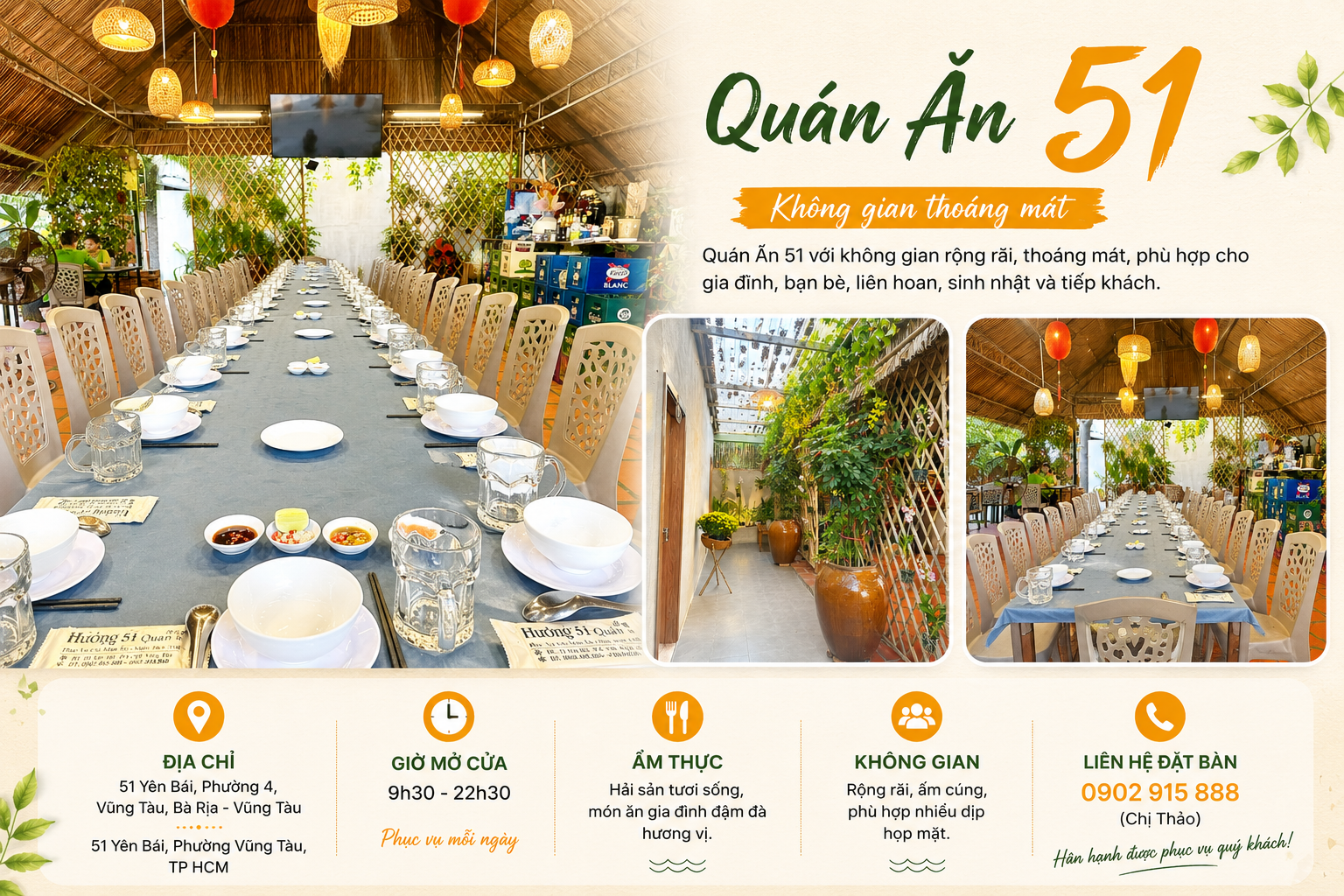 khong gian quan 51 vung tàu